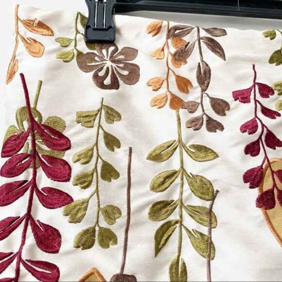 Two Pier 1 Embroidered Floral Throw Pillow Covers Elena Gilbert Vampire Diaries - Picture 5 of 15